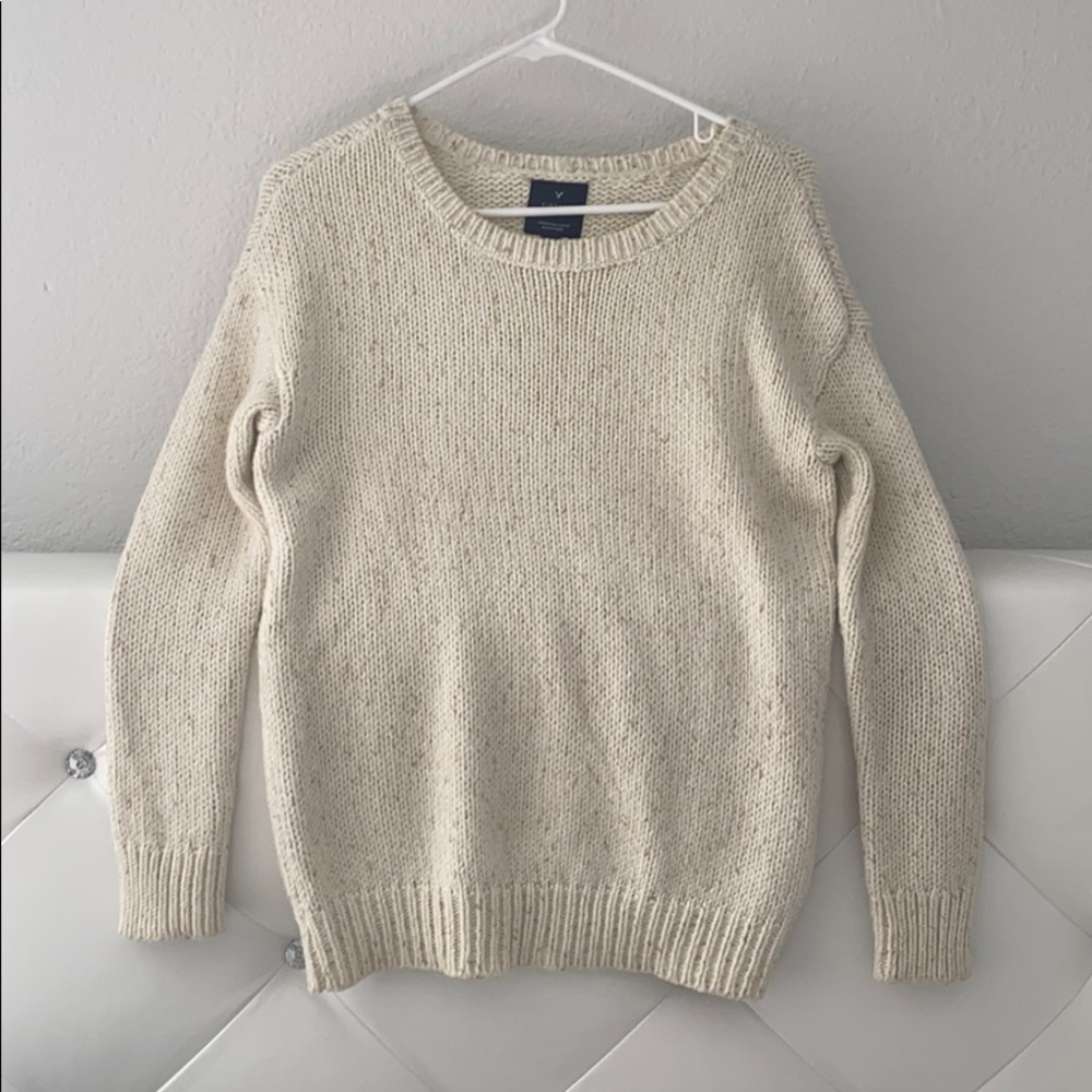 Cream with gold accent sweater